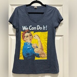 District Blue 'We Can Do It' Short Sleeve Tee